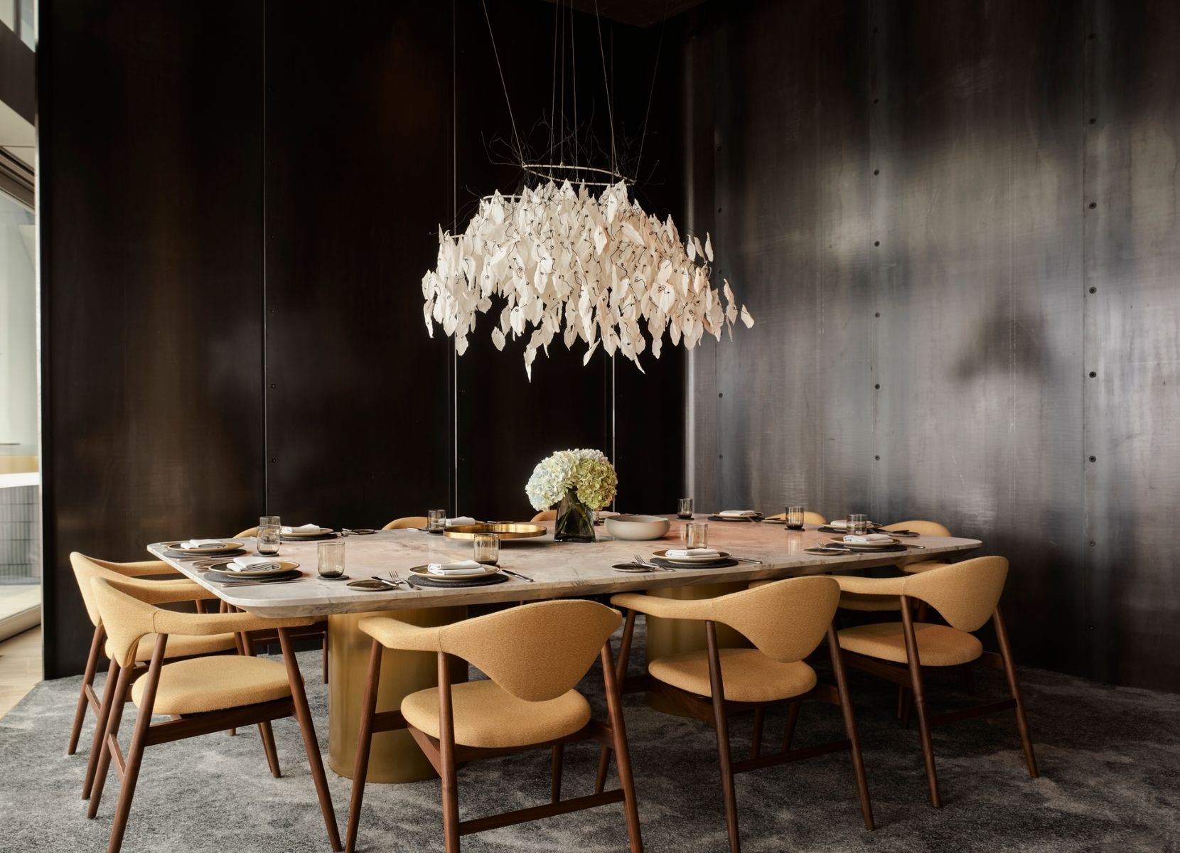 Woodcut private dining room