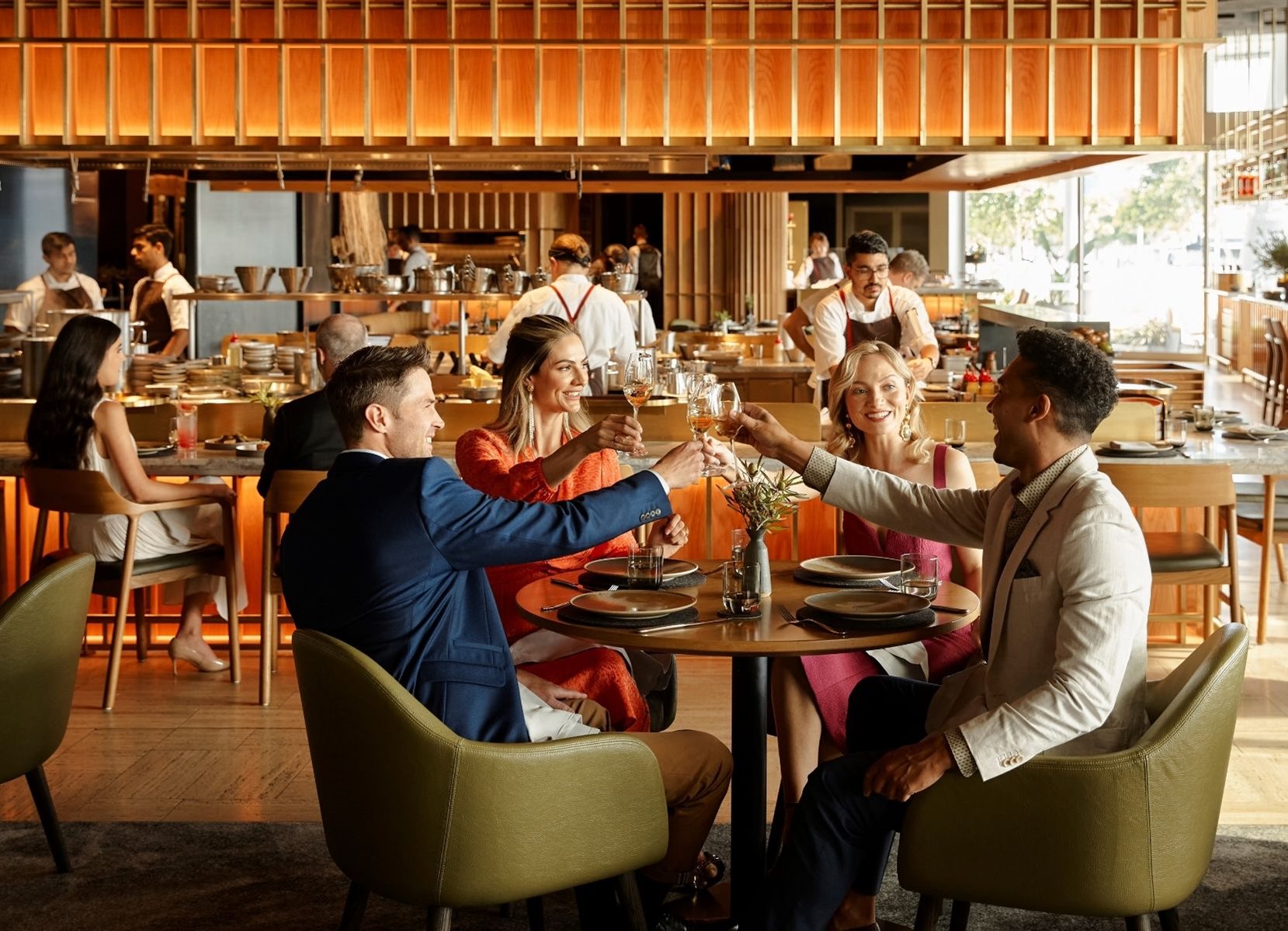 celebrating new years eve at Woodcut